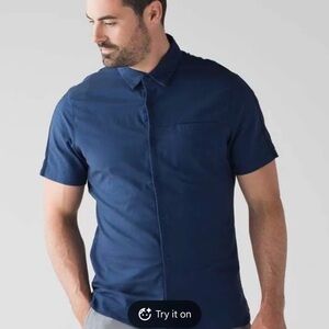 Men's Navy Blue Lululemon shirt